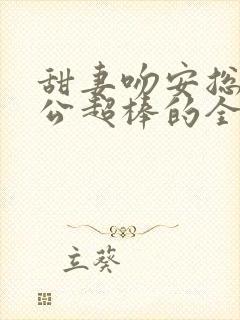 甜妻吻安总裁老公超棒的全文免费