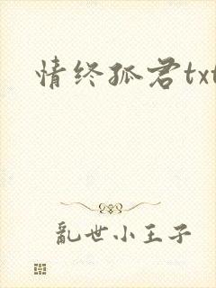 情终孤君txt
