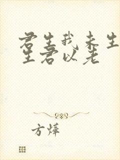 君生我未生,我生君以老