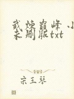 武炼巅峰 小说未删版txt