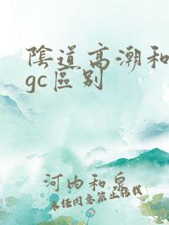 阴道高潮和阴蒂gc区别