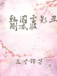 韩国电影丑闻未删减版