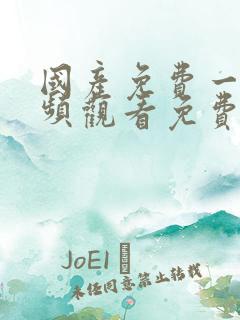 国产免费一区视频观看免费
