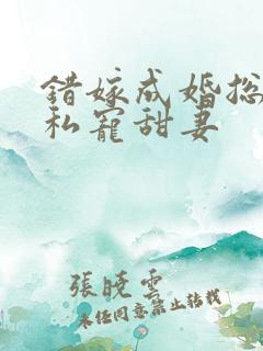 错嫁成婚总裁的私宠甜妻