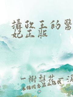 摄政王的医品狂妃正版