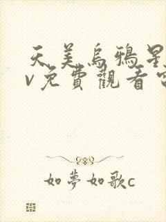 天美乌鸦星空mv免费观看电视剧最新一