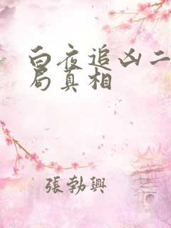 白夜追凶二大结局真相