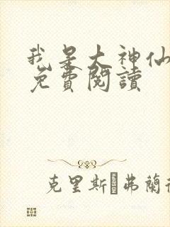 我是大神仙时江免费阅读