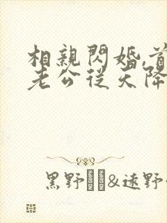 相亲闪婚,首富老公从天降免费看全文