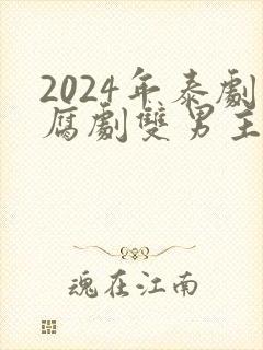 2024年泰剧腐剧双男主