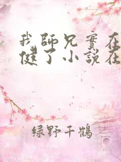 我师兄实在太稳健了小说在哪里看