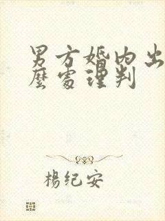 男方婚内出轨怎么处理判