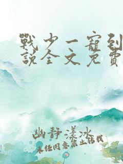 战少一宠到底小说全文免费阅读
