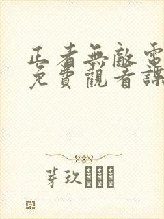 正者无敌电视剧免费观看谍迷