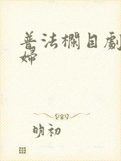 普法栏目剧新媳妇