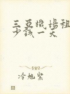 三亚机场租车多少钱一天