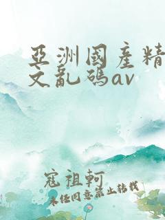 亚洲国产精品中文乱码av