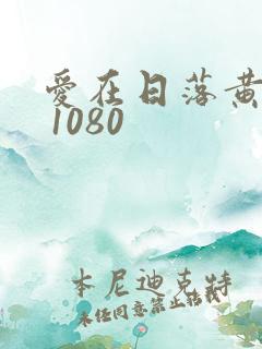 爱在日落黄昏时 1080