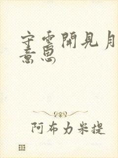 守云开见月明的意思