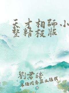 天才相师小说完整精校版