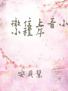 微信上看小说的小程序
