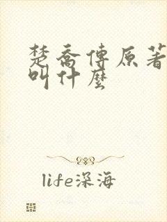 楚乔传原著小说叫什么