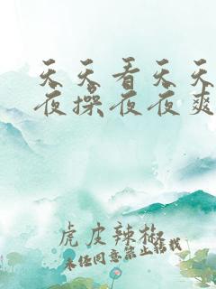 天天看天天摸夜夜操夜夜爽