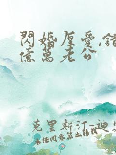 闪婚厚爱,错嫁亿万老公