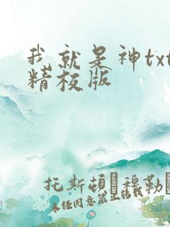 我就是神txt精校版