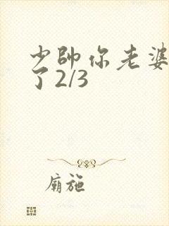 少帅你老婆又跑了2/3 少帅你老婆又跑了2/3