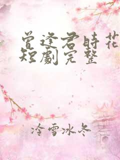 曾逢君时花照眼短剧完整