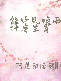 能呼风唤雨的是什么生肖