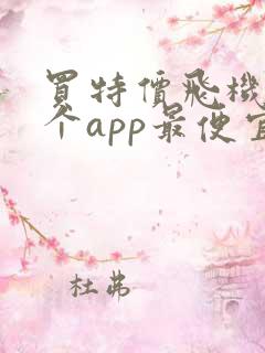 买特价飞机票哪个app最便宜