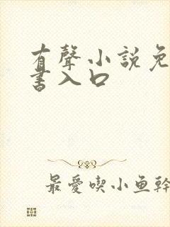 有声小说免费听书入口