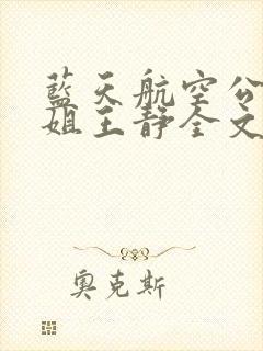 蓝天航空公司空姐王静全文txt