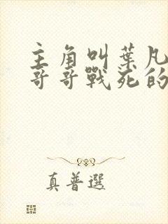 主角叫叶凡七个哥哥战死的小说叫什么