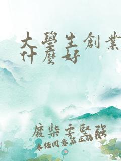 大学生创业干点什么好