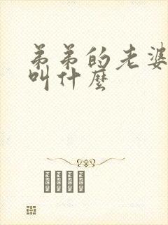 弟弟的老婆哥哥叫什么