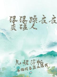 狠狠躁夜夜躁人爽碰人