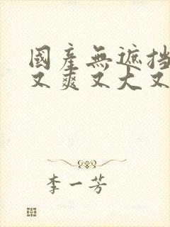 国产无遮挡又黄又爽又大又色