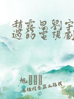 赵露思刘宇宁演过的电视剧