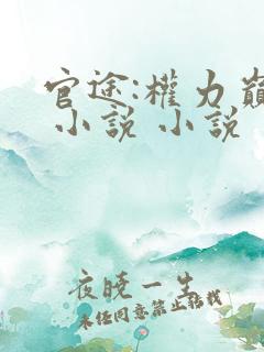 官途:权力巅峰 小说 小说