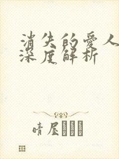 消失的爱人剧情深度解析