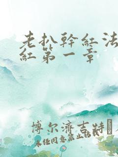 老扒干红法蓉陈红第一章