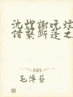 沈煜谢晚烟流光错系断蓬之舟
