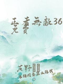 正者无敌36集免费 正者无敌36集免费