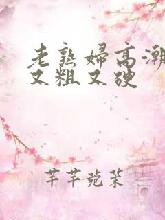 老熟妇高潮av又粗又硬