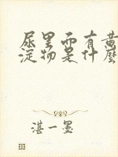 尿里面有黄色沉淀物是什么原因