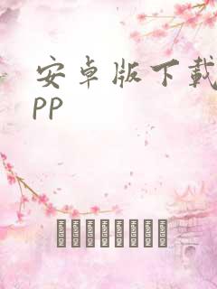安卓版下载的app