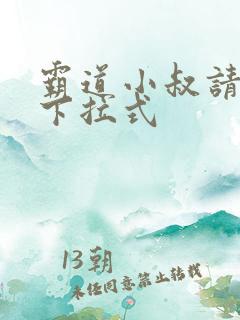 霸道小叔请轻撩下拉式